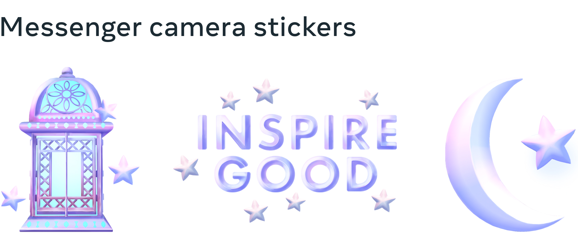 Messenger camera stickers for Ramadan